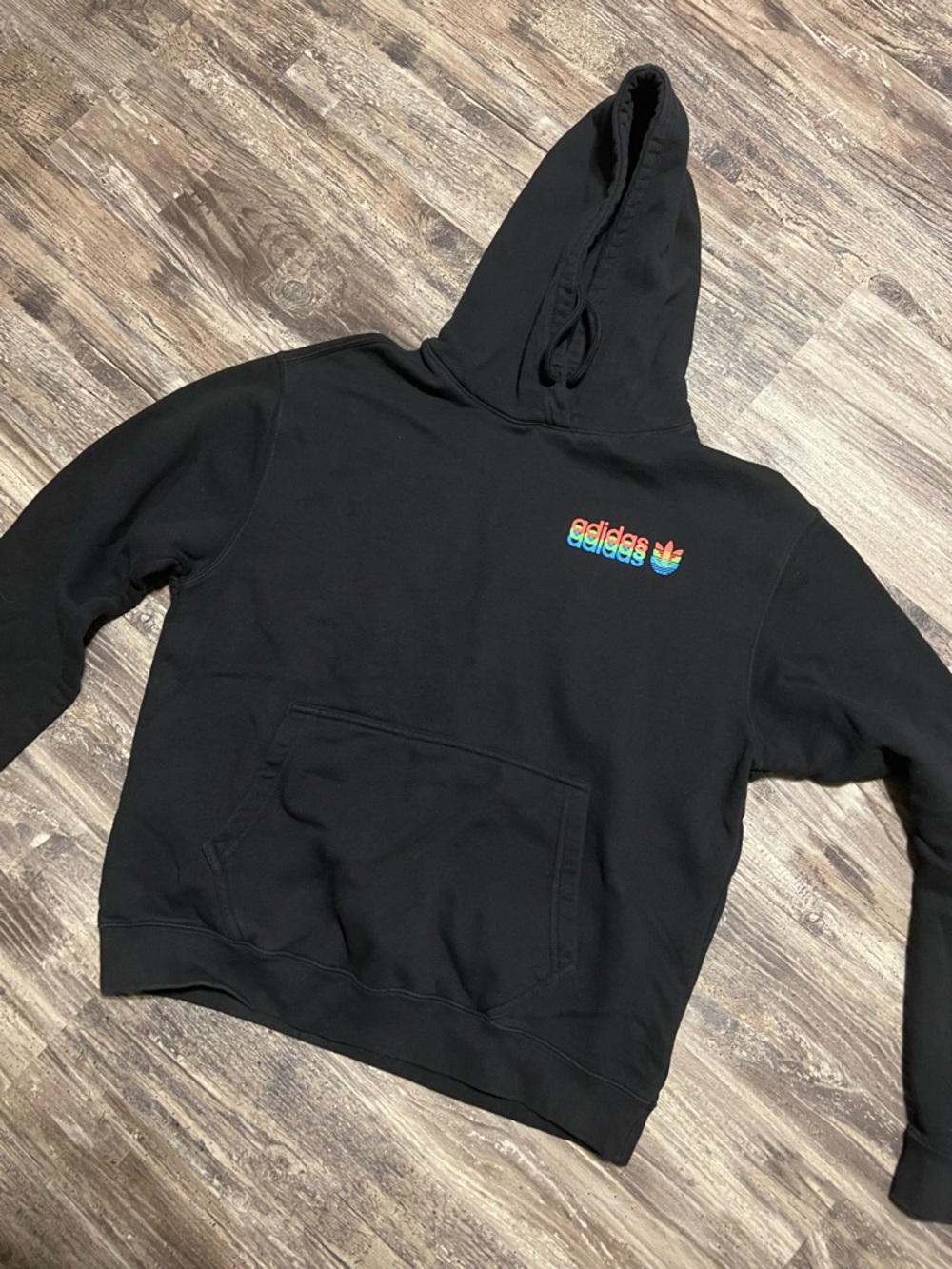 Adidas RGB Trefoil Black Hoodie Logo